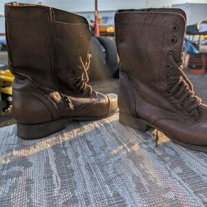 Steve Madden Dark Brown Leather Boots